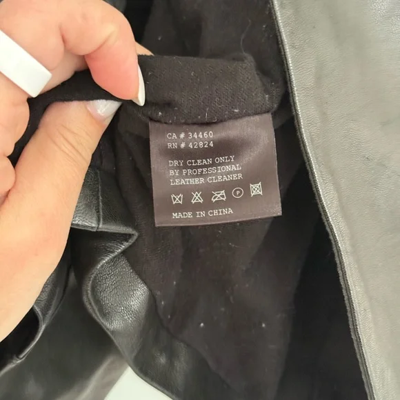 VEDA dali smooth leather jacket black - Picture 7 of 14